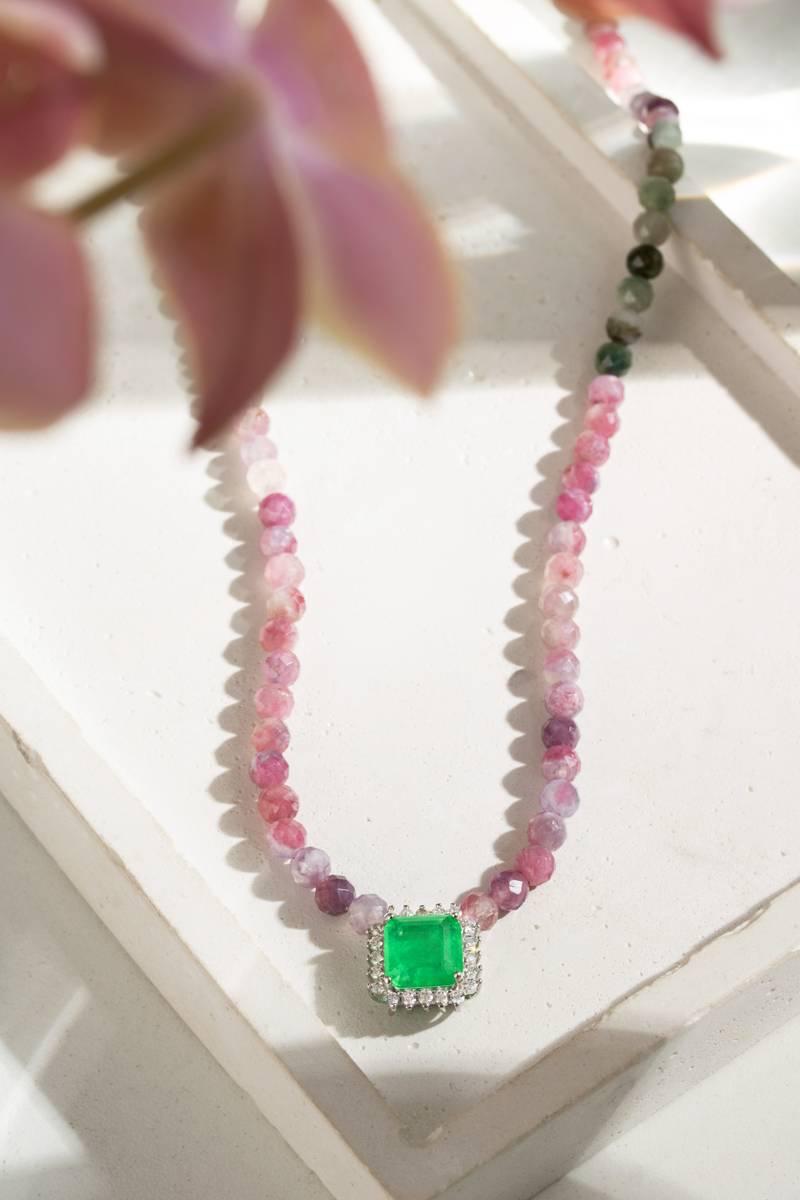 Emerald Bloom Necklace