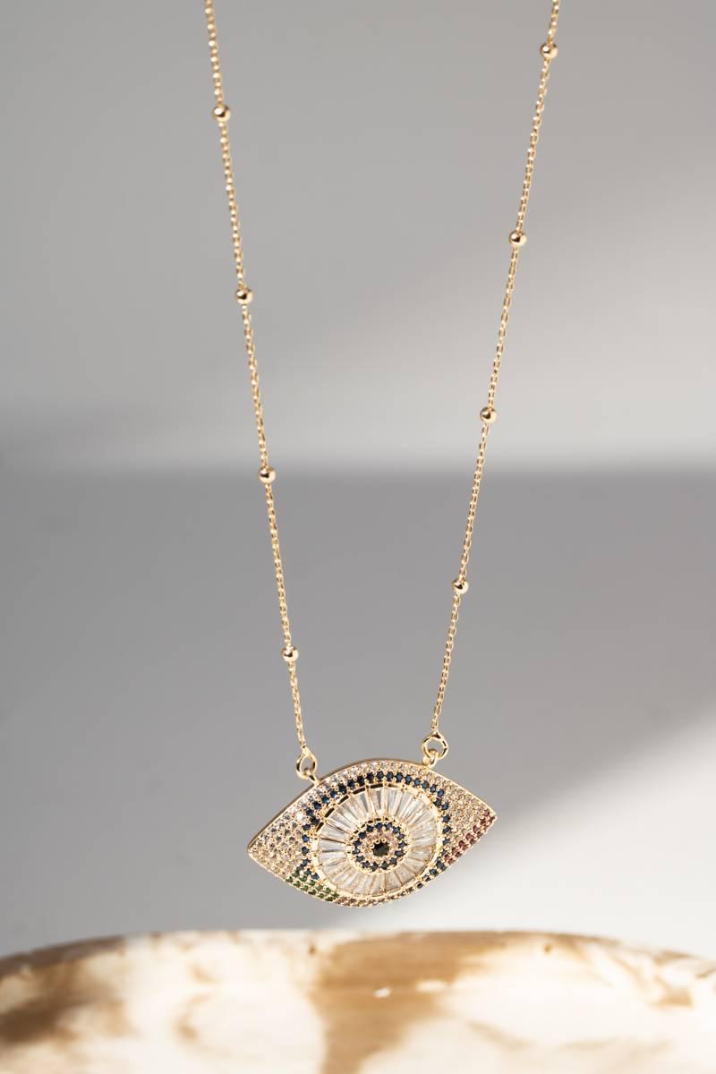 Rainbow Eye Necklace
